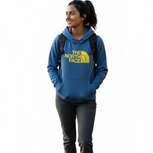 Women’s Blue Half Dome Pullover Hoodie Women’s Size Medium